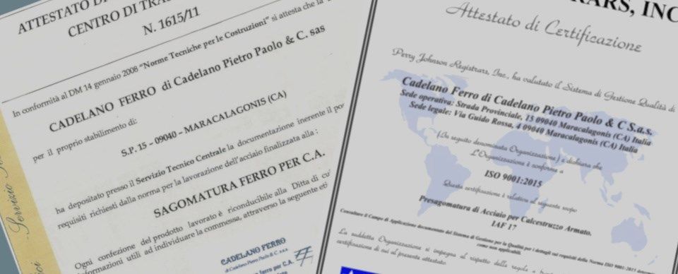 Certificati Qualità